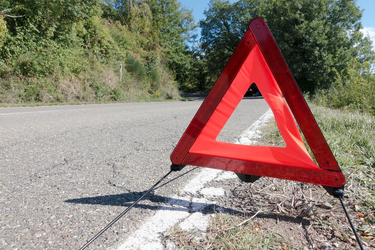 Car Breakdown Warning Triangle